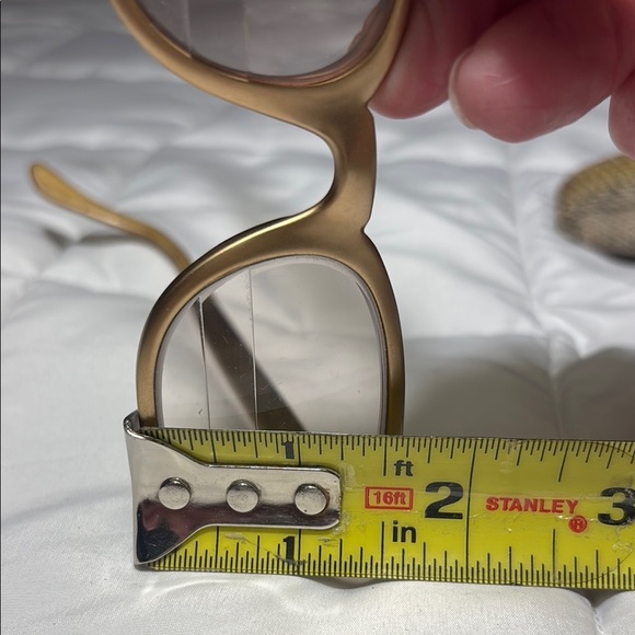 Vintage Tura Gold Cat-Eye Eyeglasses Mid-Century with Snakeskin Case - Picture 11 of 15